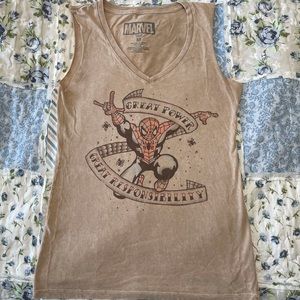 Great Power, Great Responsibility Spiderman Tank Top